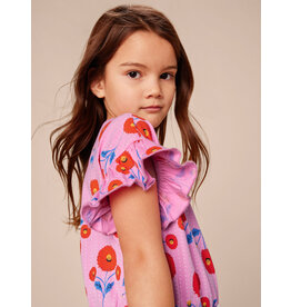 Tea Collection Indian Poppy Tie-Waist Dress