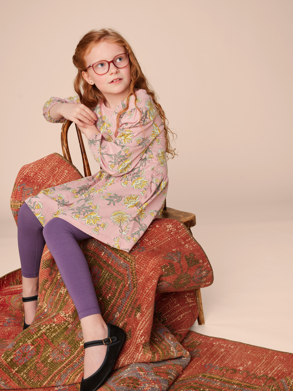 Tea Collection Blouson Sleeve Pocket Dress - Salma Floral
