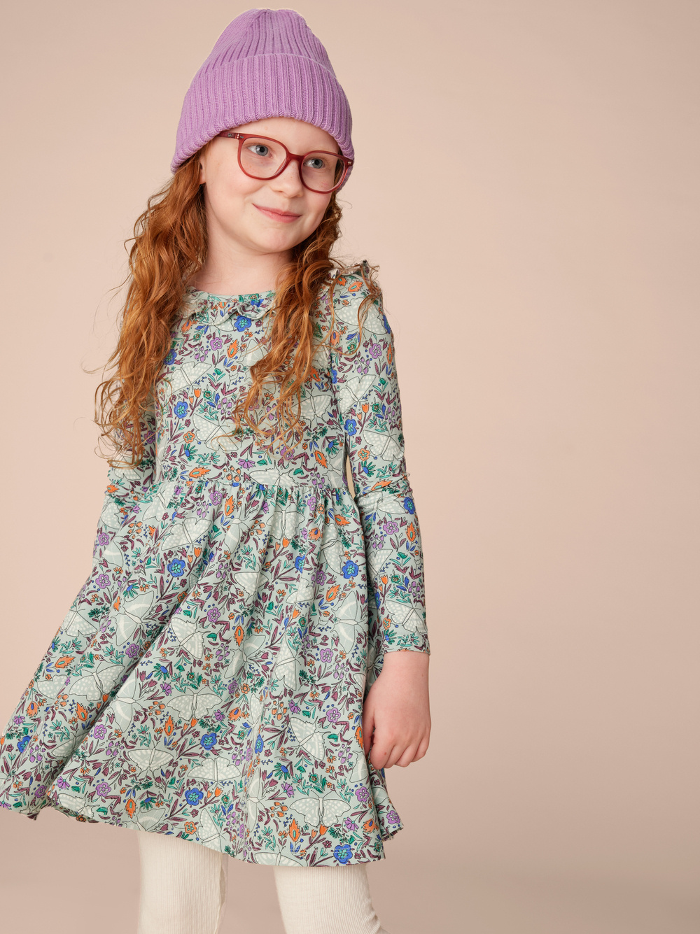 Tea Collection Ruffle Collar Ballet Dress - Isnik Moth