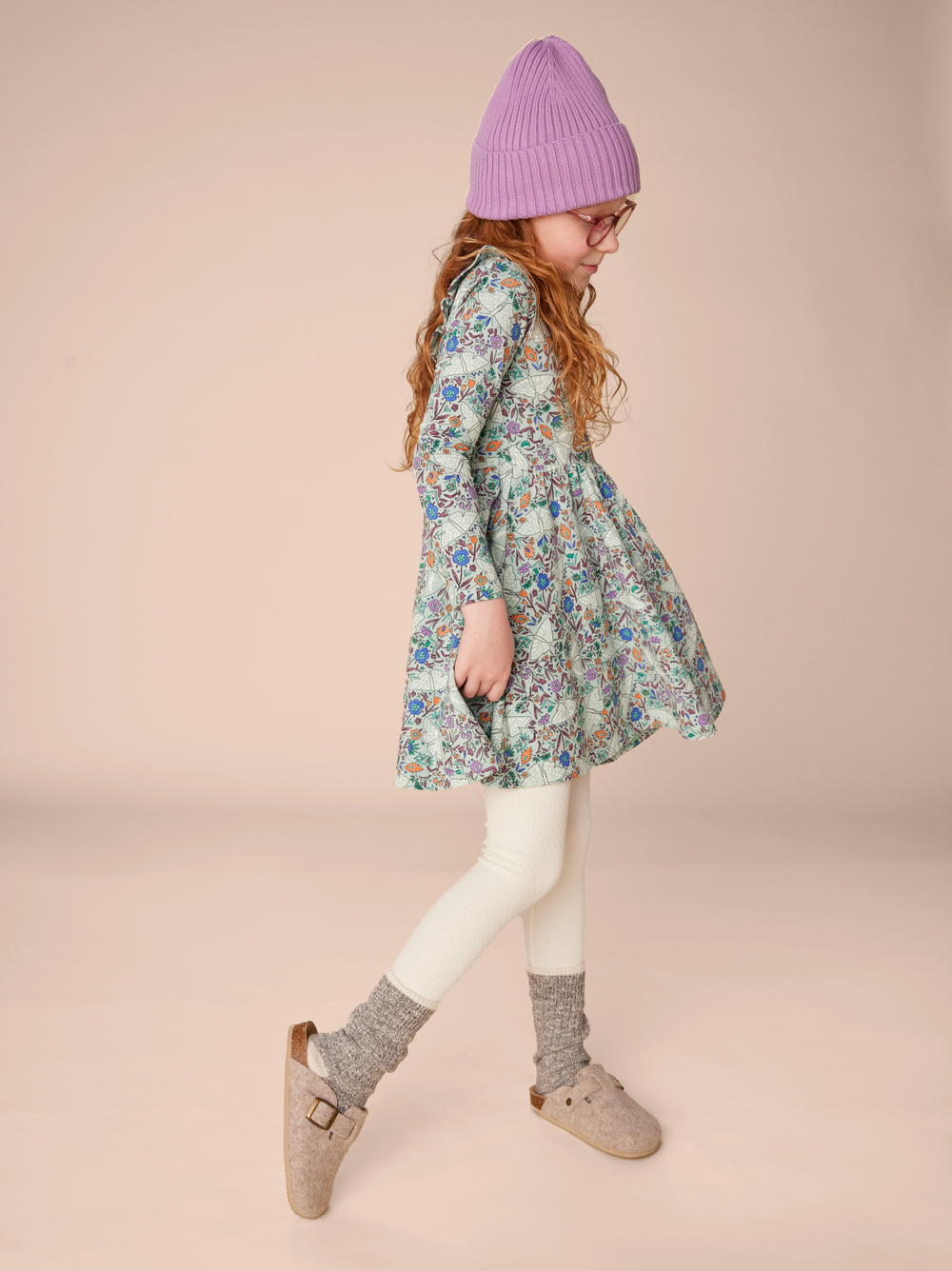 Tea Collection Ruffle Collar Ballet Dress - Isnik Moth