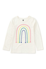 Tea Collection Embroidered Rainbow Tee