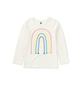 Tea Collection Embroidered Rainbow Tee