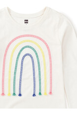Tea Collection Embroidered Rainbow Tee