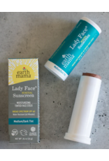 Earth Mama Angel Baby Lady Face Mineral SPF 40 Sunscreen Stick- Medium/Dark