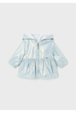 Mayoral Mayoral Reversible Waterproof Windbreaker - Petal Blue/Sparkle Dot