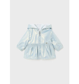 Mayoral Mayoral Reversible Waterproof Windbreaker - Petal Blue/Sparkle Dot