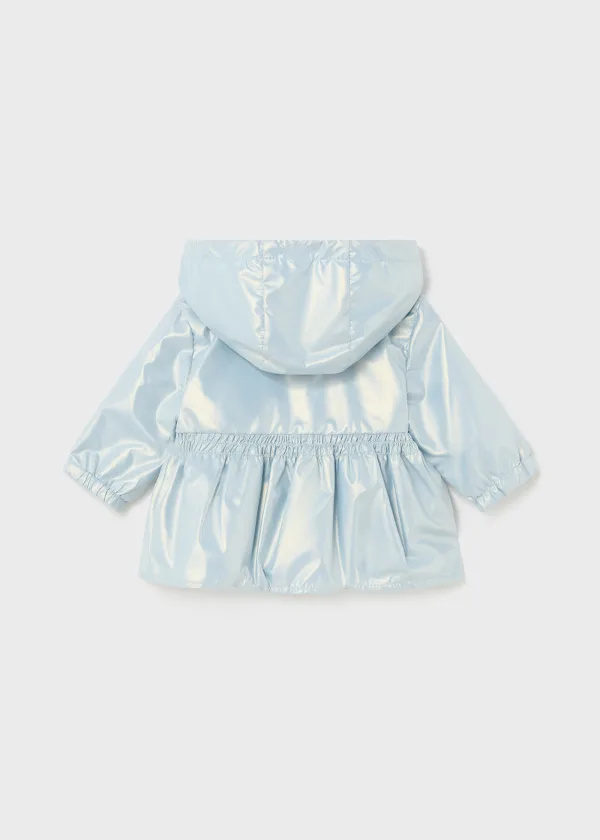 Mayoral Mayoral Reversible Waterproof Windbreaker - Petal Blue/Sparkle Dot