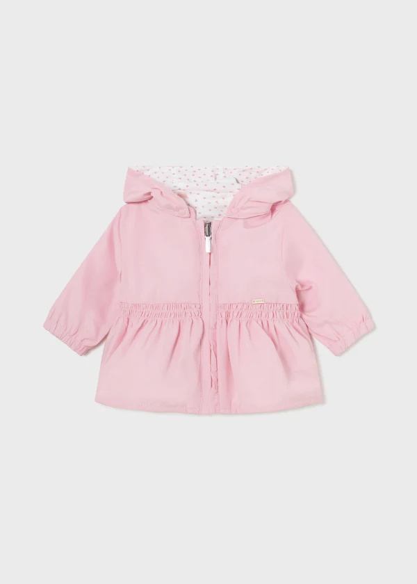 Mayoral Mayoral Reversible Waterproof Windbreaker - Peony Pink/Sparkle Dot