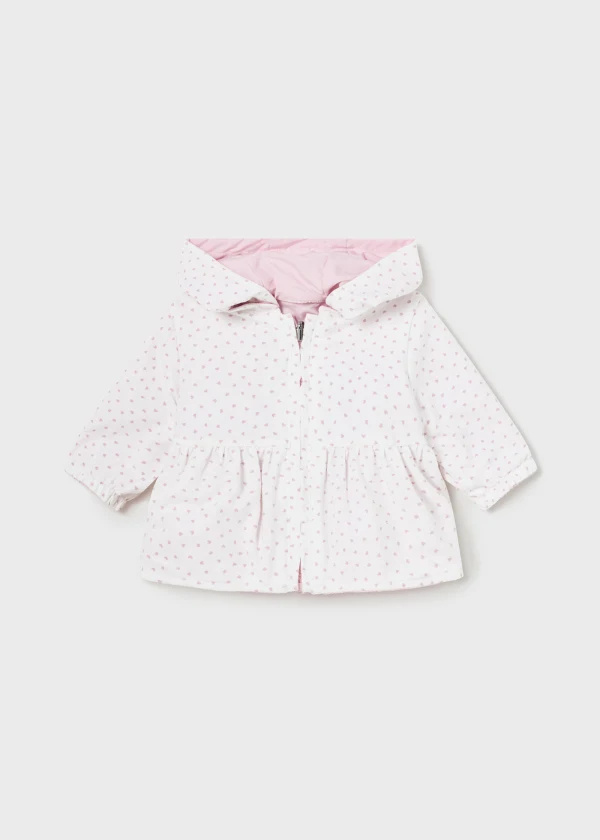 Mayoral Mayoral Reversible Waterproof Windbreaker - Peony Pink/Sparkle Dot