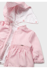Mayoral Mayoral Reversible Waterproof Windbreaker - Peony Pink/Sparkle Dot