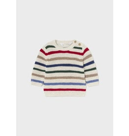 Mayoral Mayoral Classic Parker Stripe Crewneck Sweater