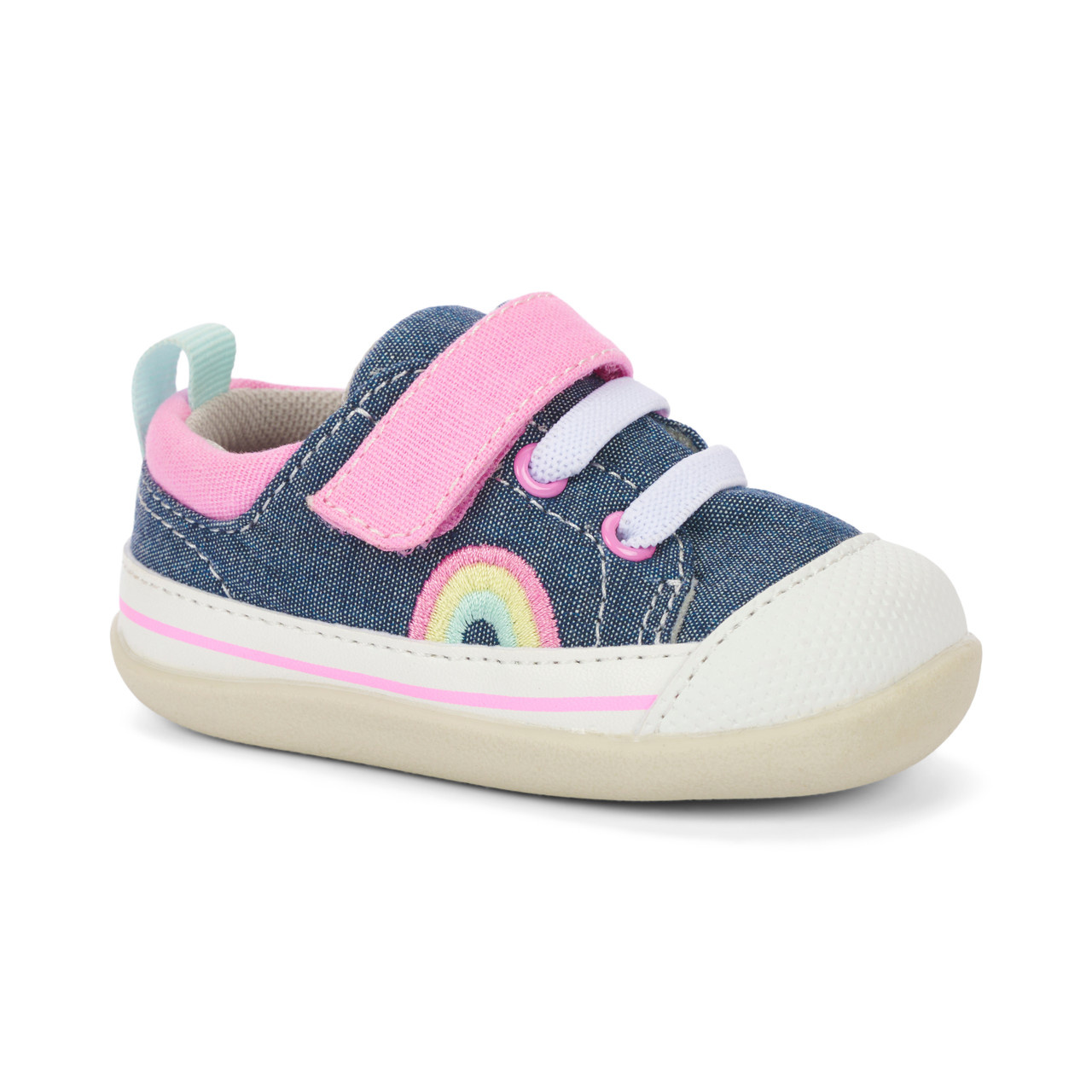 See Kai Run See Kai Run First Walker - Stevie - Chambray Rainbows