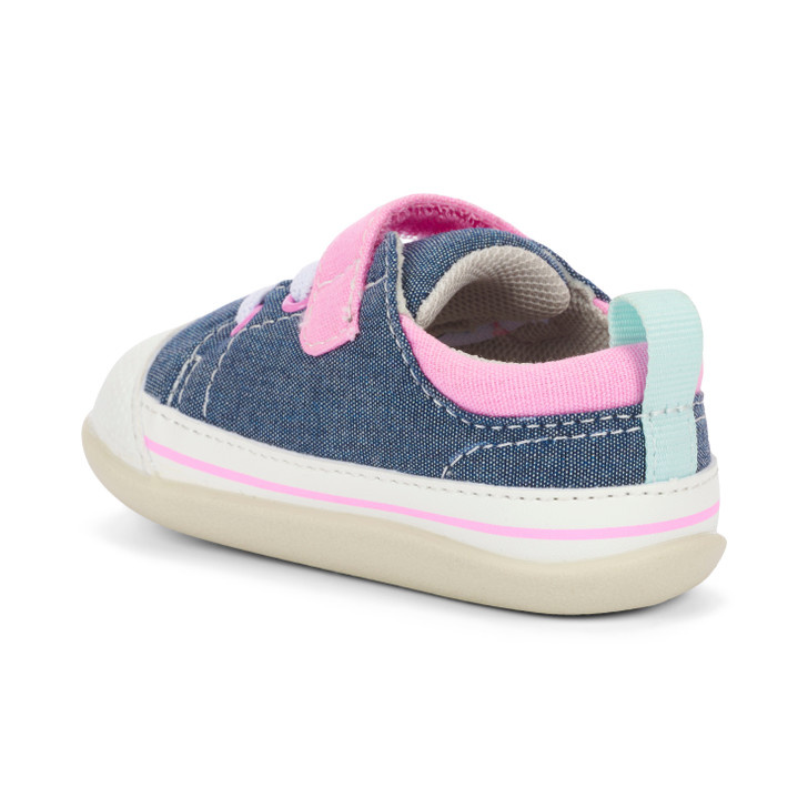 See Kai Run See Kai Run First Walker - Stevie - Chambray Rainbows