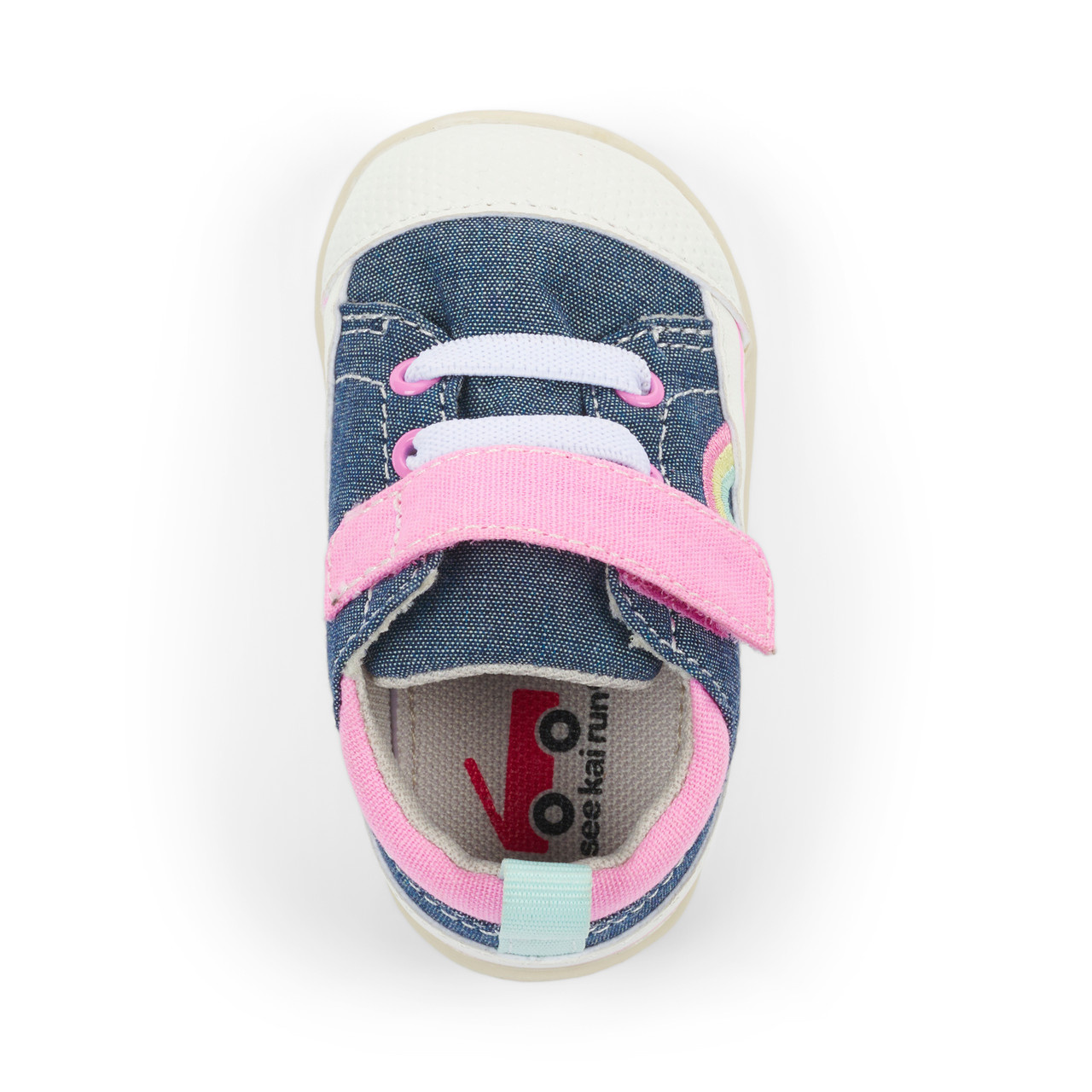See Kai Run See Kai Run First Walker - Stevie - Chambray Rainbows