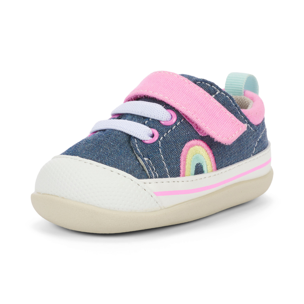 See Kai Run See Kai Run First Walker - Stevie - Chambray Rainbows