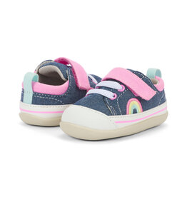 See Kai Run See Kai Run First Walker - Stevie - Chambray Rainbows