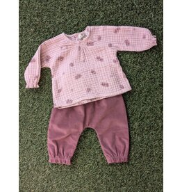 Beans Winterberry Velvet Baby Set