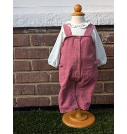 Mayoral Mayoral Penny Embroidered Tee and Ruffle Overall Set