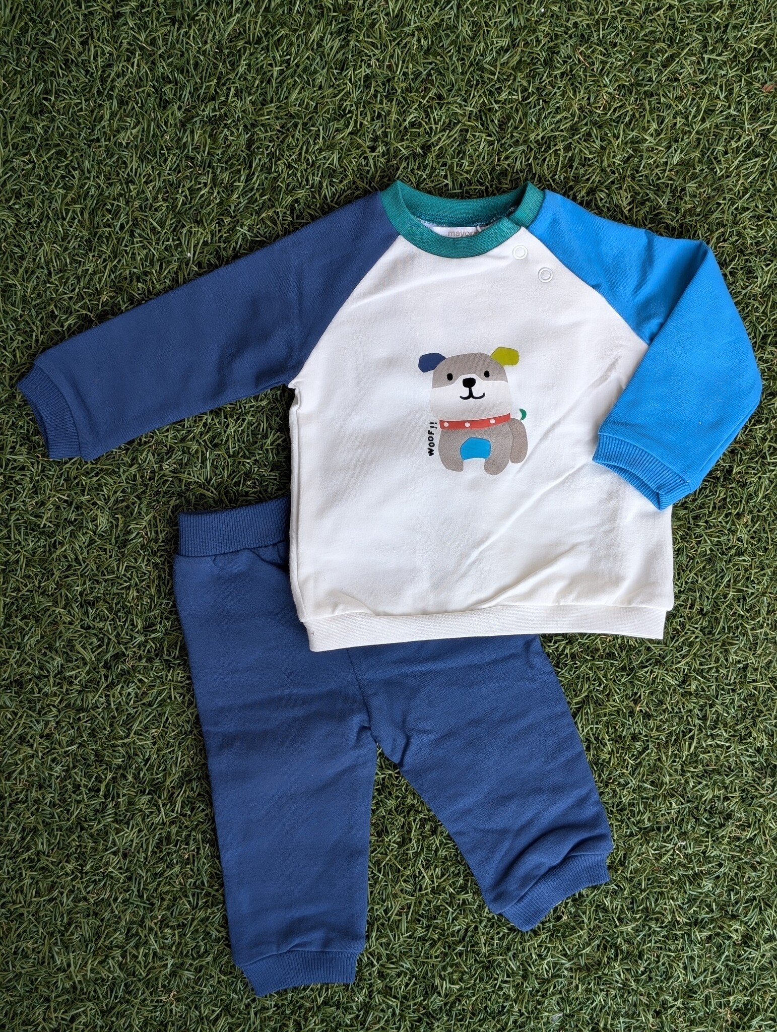 Mayoral Mayoral Puppy Play Tee and Jogger Set - Royal