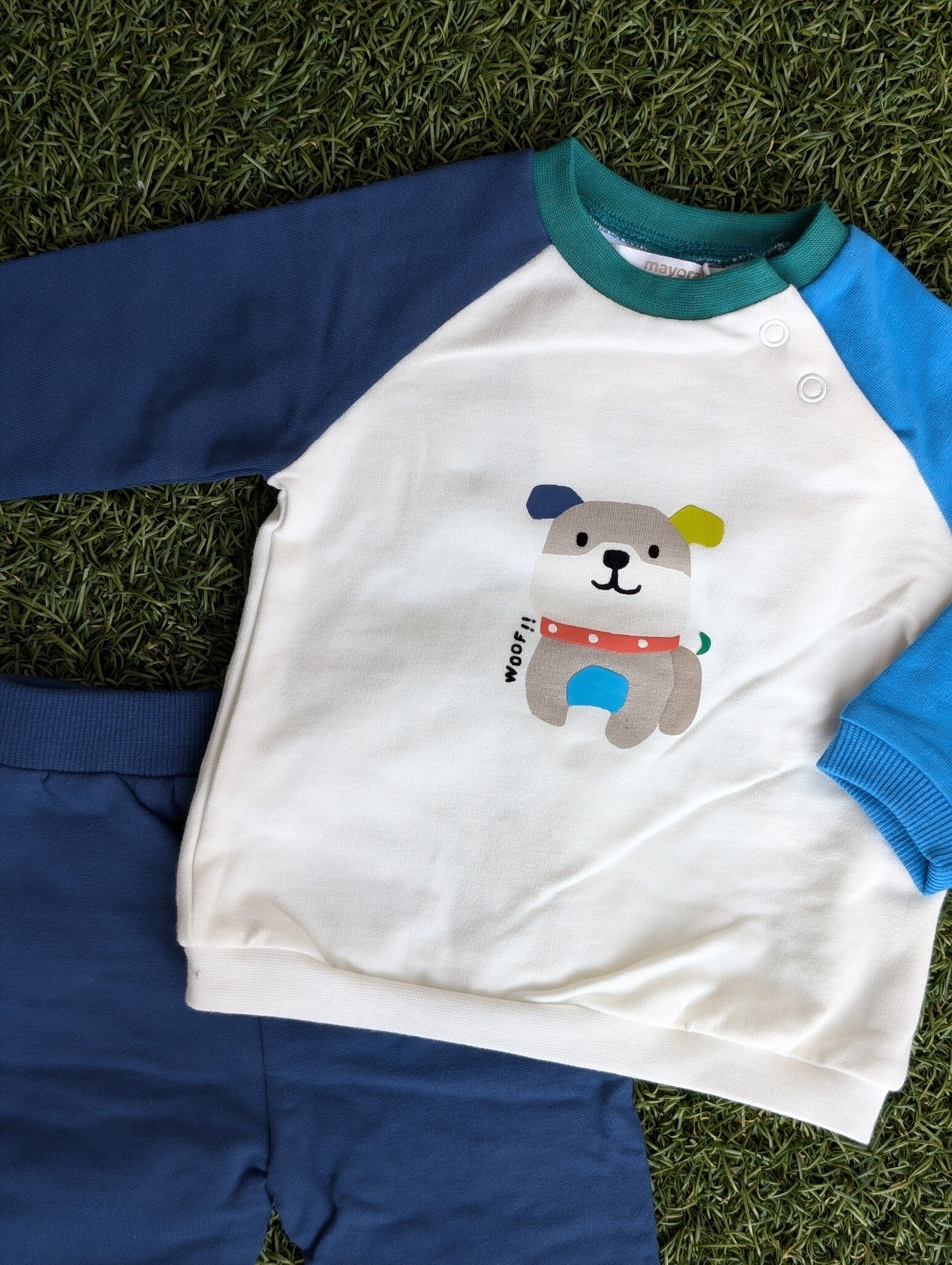 Mayoral Mayoral Puppy Play Tee and Jogger Set - Royal