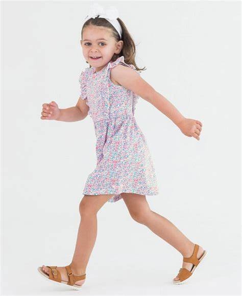 RuffleButts Candy Confetti Waterfall Tank Knit Dress