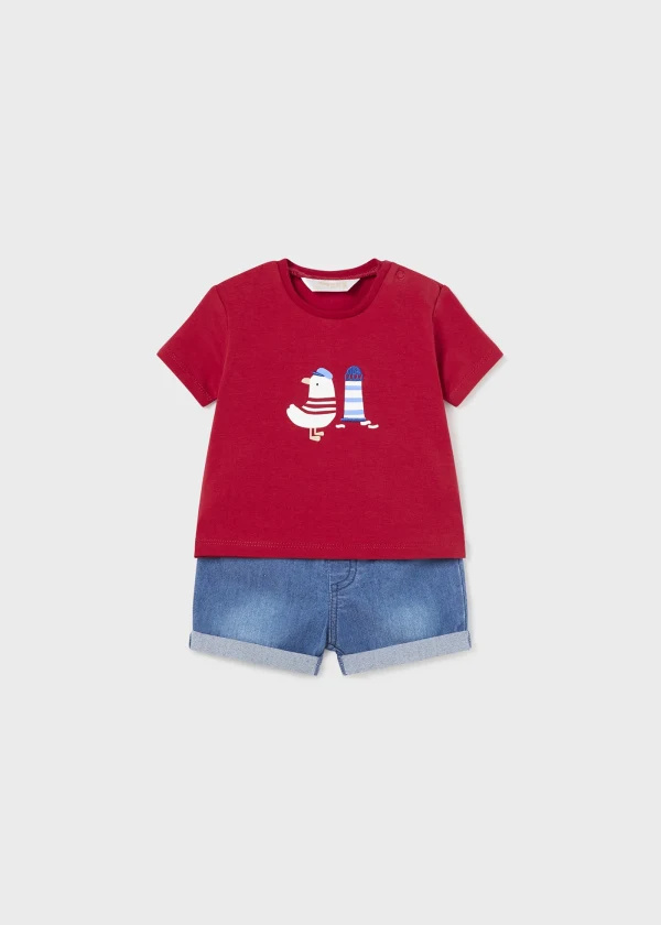 Mayoral Mayoral Little Pelican Tee & Short Set