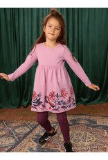 Tea Collection Mauve Mist Floral Skirted Graphic Dress