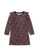 Tea Collection Ditsy Floral A-Line Ruffle Shoulder Dress