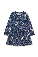 Tea Collection Unicorn Tile Long Sleeve Pocket Dress