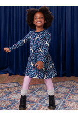 Tea Collection Unicorn Tile Long Sleeve Pocket Dress