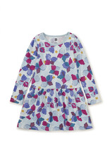 Tea Collection Iznik Tile Long Sleeve Pocket Dress