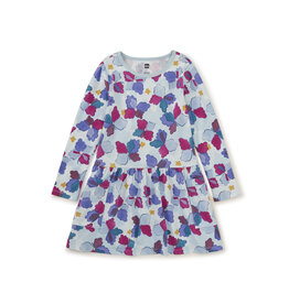 Tea Collection Iznik Tile Long Sleeve Pocket Dress