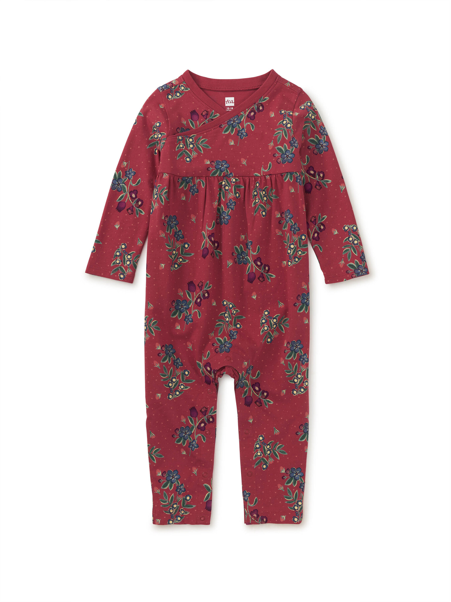 Tea Collection Turkish Tea Wrap Neck Baby Romper