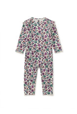 Tea Collection Izik Floral Ruffle Shoulder Baby Romper