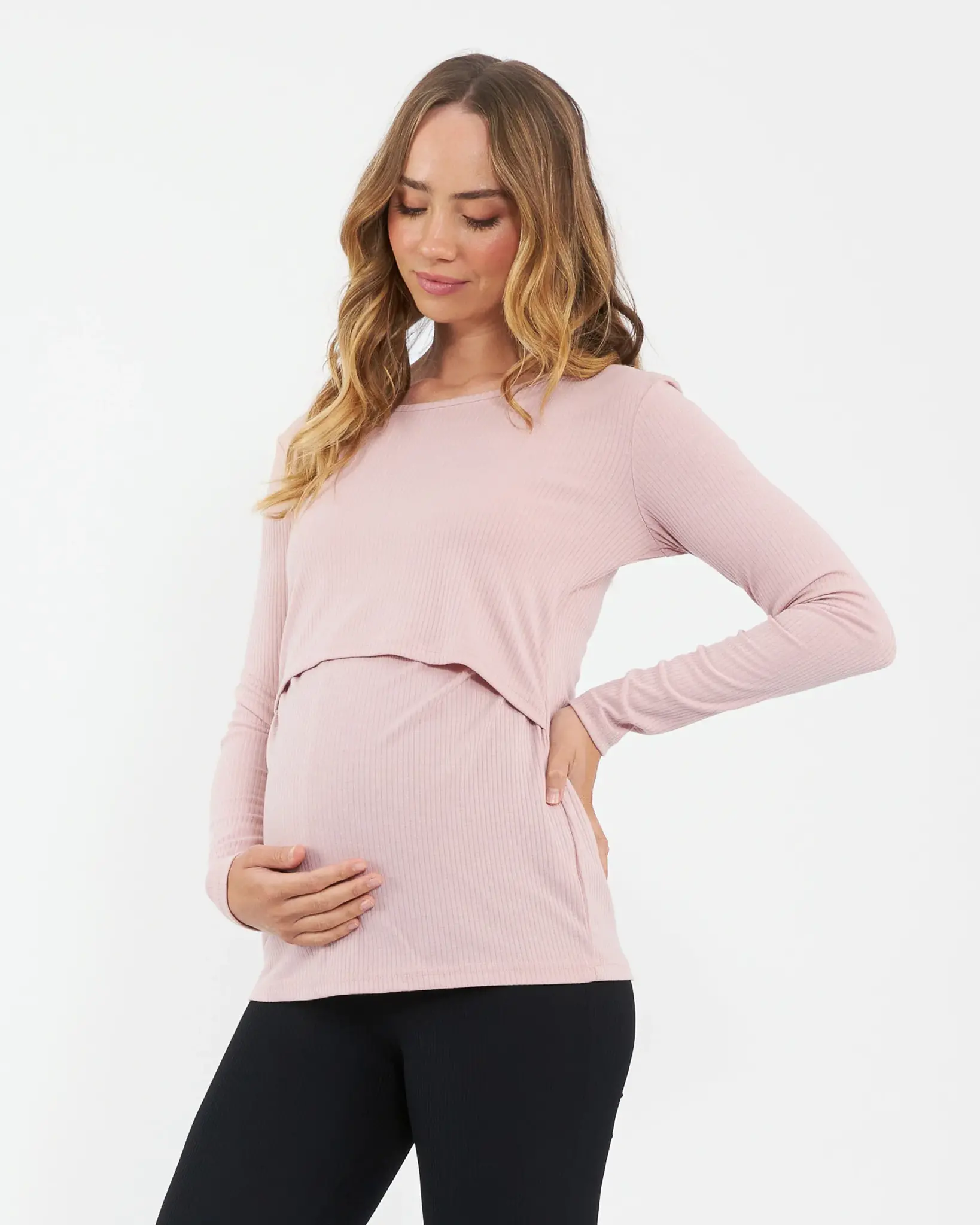 Ripe Maternity Ripe Maternity Tessa Nursing Top - Dusty Pink