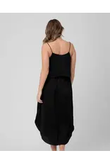 Ripe Maternity Summer Satin Nursing Maxi Dress - Black