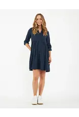 Ripe Maternity Demi Tencel Tunic Dress - Navy