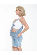 Ripe Maternity Ripe Maternity Denim Shortie Overalls - Clean Fade