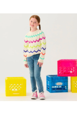 Hatley Rainbow Chevron Raglan Sweater
