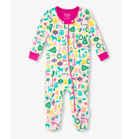 Hatley Pink Falala Footed Coverall