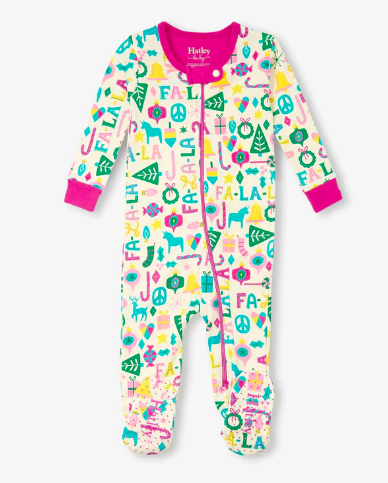 Hatley Pink Falala Footed Coverall