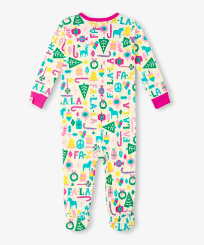 Hatley Pink Falala Footed Coverall