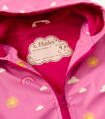 Hatley Sun Charms  Zip Up Rain Jacket