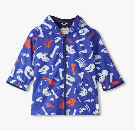 Hatley Dino Fossils Color Changing Rain Jacket