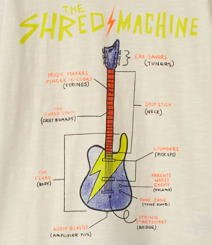 Hatley Shred Machine Guitar Fooler Tee