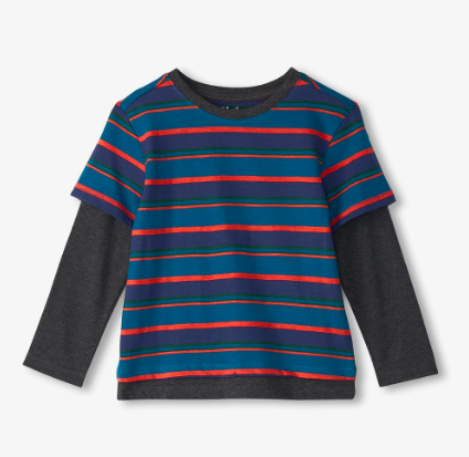 Hatley Moroccan Blue Stripe Fooler Tee