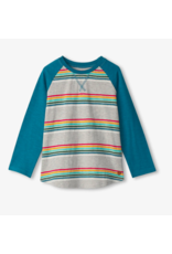 Hatley Retro Stripe Long Sleeve Raglan Tee