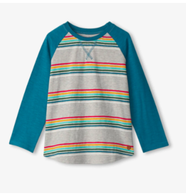 Hatley Retro Stripe Long Sleeve Raglan Tee