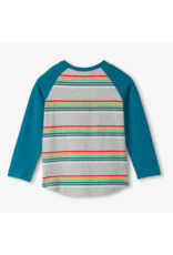 Hatley Retro Stripe Long Sleeve Raglan Tee