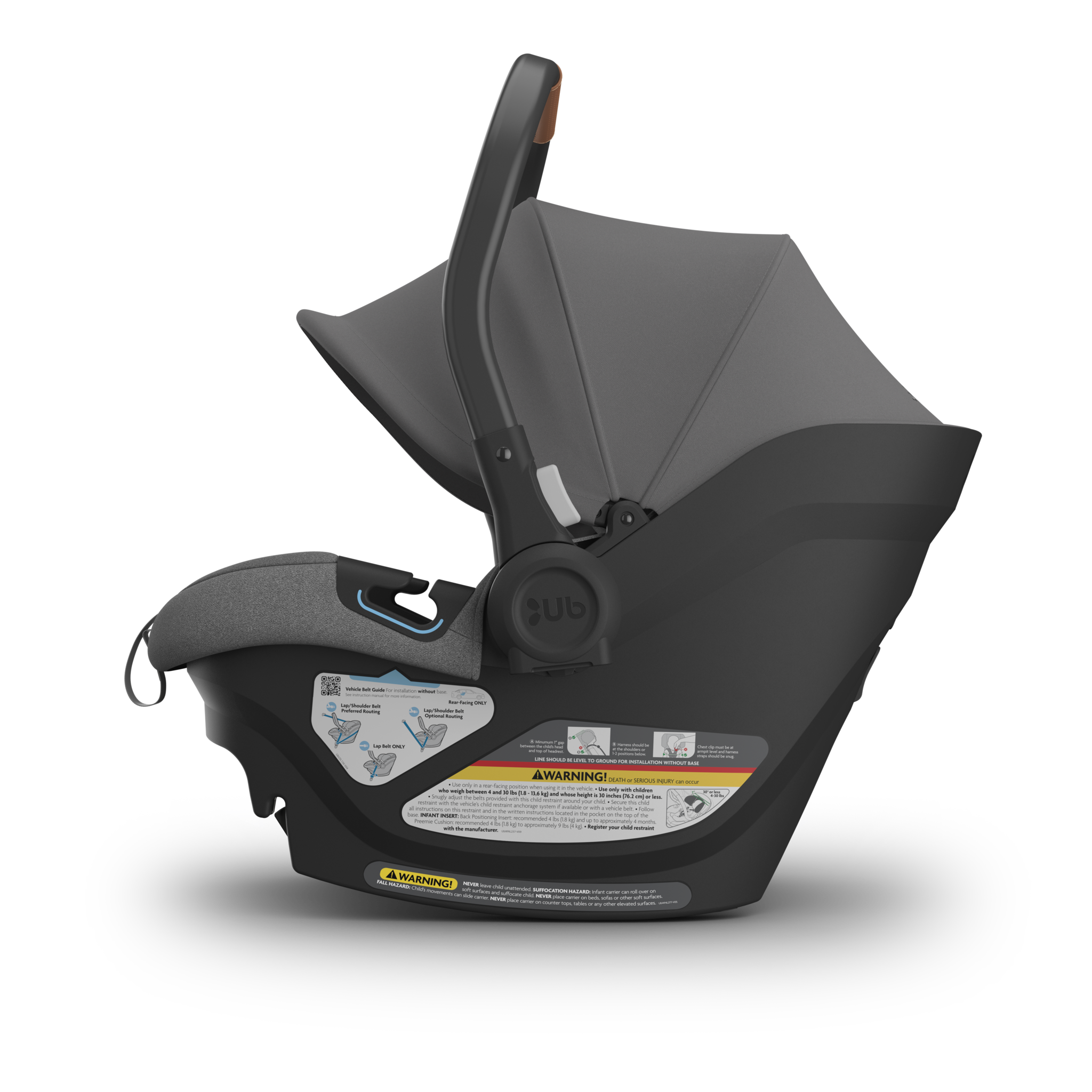 UPPAbaby UPPAbaby ARIA V2 Infant Carseat - Greyson (Grey Melange)